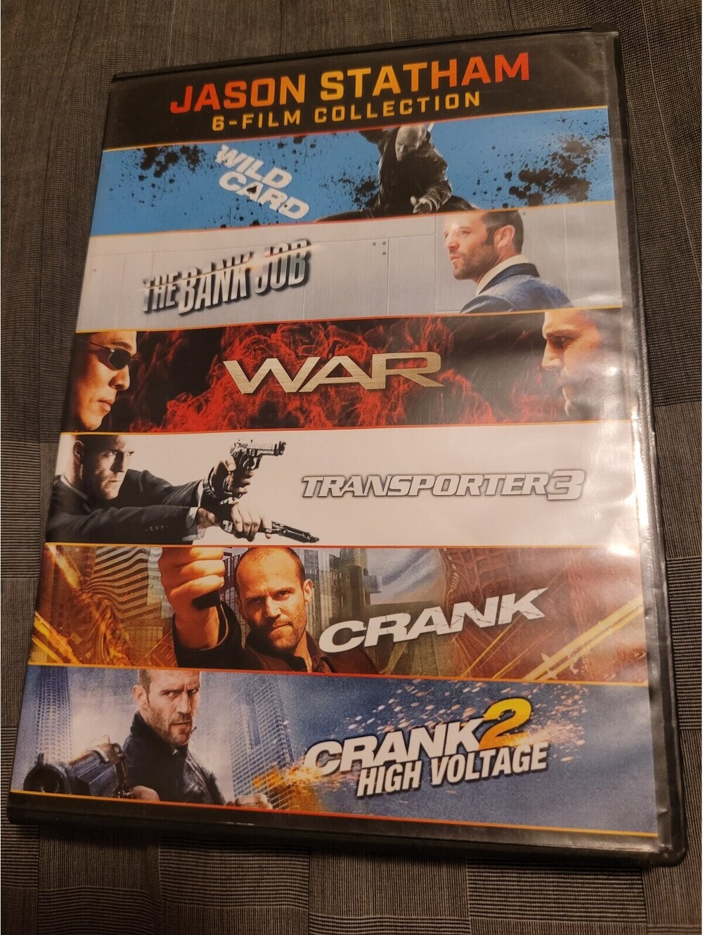 Jason Statham 6-Film Collection DVD Wild Card Bank Job War Transporter 3 Crank